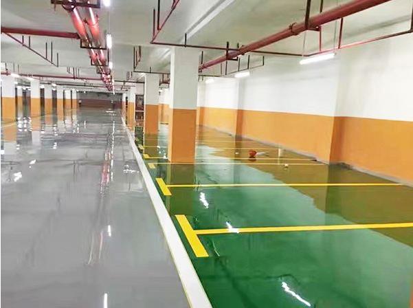 萬達(dá)商場地下停車場地坪